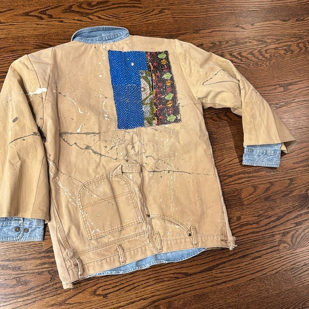 Free People Tricia Fix Carhartt Mixed Jacket - Picture 6 of 7